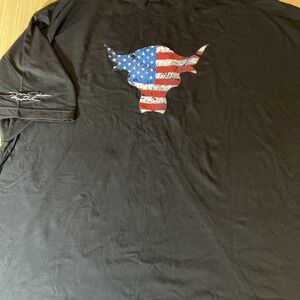 WWE Dwayne Johnson The Rock team bring it black T-shirt 4X 2010 Double Sided NOS